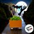 Palito Decorativo Halloween - Morcego com Glitter - 26cm - 5 unidades - Rizzo - Imagem 5