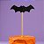 Palito Decorativo Halloween - Morcego com Glitter - 26cm - 5 unidades - Rizzo - Imagem 1