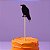 Palito Decorativo Halloween - Corvo - 28cm - 5 unidades - Rizzo - Imagem 1