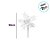 Flor Poinsétia - Branco - 20cm - 1 unidade - Cromus - Rizzo - Imagem 2