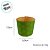 Forma Panetone 100g - Verde Decorada com Trevos  - 10 unidades - Ecopack - Rizzo - Imagem 2