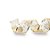 Fita Aramada Voal - Flores Ouro - 6,3cm x 9,14m - 1 unidade - Cromus - Rizzo - Imagem 1