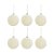 Bolas de Natal Veludo - Creme - 8cm  - 6 unidades - Cromus - Rizzo - Imagem 1