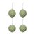 Bolas de Natal Paete - Verde Claro - 10cm - 4 unidades - Cromus - Rizzo - Imagem 1