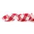 Fita Aramada Xadrez - Vermelho/Branco - 6,3cm x 9,14m - 1 unidade - Cromus - Rizzo - Imagem 1
