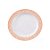 Prato Descartável Raso Redondo Premium Rose Gold - 19cm - 6 unidades - Rizzo - Imagem 1