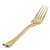 Garfo Descartável Premium Ouro - 18,5cm - 6 unidades - Rizzo - Imagem 1