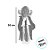 Enfeite Decorativo Halloween - Zumbi Social Ross - 52cm - Som, Luz e Movimento - 1 unidade - Cromus - Rizzo - Imagem 3