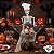 Enfeite Decorativo Halloween - Esqueleto Chefe de Cozinha - 33cm - Som, Luz e Movimento - 1 unidade - Cromus - Rizzo - Imagem 6
