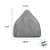 Vaso Triangular de Polirresina - 23cm - 1 unidade - Rizzo - Imagem 3