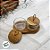 Petisqueira de Vidro com Base e Tampa de Madeira - 120ml - 18x10,2x6,6cm - 1 unidade - Rizzo - Imagem 2
