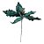 Poinsétia Decorativa - Verde com Glitter Dourado - 40cm - 1 unidade - Rizzo - Imagem 3