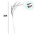 Galho Decorativo - Branco com Glitter - 89cm - 1 unidade - Rizzo - Imagem 2