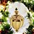 Enfeite de Pendurar de Natal - Pendente Dourado - 12,5x6cm - 2 unidades - Rizzo - Imagem 4