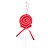 Enfeite de Pendurar de Natal - Pirulito Vermelho - 20x8cm - 1 unidade - Rizzo - Imagem 1