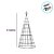 Árvore de Natal Premium - Torre de Metal com Festão - Verde - 8m - 1 unidade - Cromus - Rizzo - Imagem 2