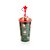 Copo com Tampa e Canudo Papai Noel 450ml - Verde - 1 unidade - Cromus - Rizzo - Imagem 1