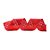 Fita Aramada Juta Xadrez - Vermelho - 6,3cm x 9,14m - 1 unidade - Cromus - Rizzo - Imagem 1