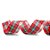 Fita Aramada Xadrez - Vermelho/Verde/Branco - 6,3cm x 9,14m - 1 unidade - Cromus - Rizzo - Imagem 1