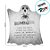 Guardanapo Double Face Fantasma de Halloween - 33cm - 20 unidades - Cromus - Rizzo - Imagem 2