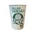 Copo de Plástico para Colorir Palmeiras - 320ml - 1 unidade - Plasútil - Rizzo - Imagem 1