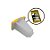 Monóculo Fotográfico com Foto - Amarelo - 1 unidade - Rizzo Personalize - Imagem 1
