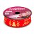 Fita de Cetim 10m x 22mm - Cor 1001 - Vermelha com Frase Feliz Natal - Rolo 10 metros - 1 unidade - Progresso - Rizzo - Imagem 1