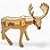 Enfeite de Natal em Resina - Alce Dourado - 30x28cm - 1 unidade - Rizzo - Imagem 6