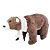 Enfeite Decorativo - Urso Polar Marrom de Cachecol - 49cm - 1 unidade - Rizzo - Imagem 1