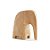 Escultura Elefante Abstrato de Poliresina - 11x11x5,5cm - 1 unidade - Rizzo - Imagem 1