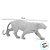 Escultura Leopardo de Poliresina - 38x11x6cm - 1 unidade - Rizzo - Imagem 2