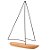 Escultura Barco de Poliresina - 30x40x7cm - 1 unidade - Rizzo - Imagem 1