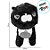 Gato Preto de Pelúcia - 22cm - 1 unidade - Rizzo - Imagem 2