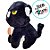Gato Preto de Pelúcia - 22cm - 1 unidade - Rizzo - Imagem 5