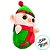 Duende Chaveiro de Pelúcia - 10cm - 1 unidade - Rizzo - Imagem 3