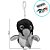 Pinguim Chaveiro de Pelúcia - 10cm - 1 unidade - Rizzo - Imagem 2