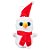 Boneco de Neve com Cachecol Chaveiro de Pelúcia - 10cm - 1 unidade - Rizzo - Imagem 1