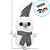 Boneco de Neve com Cachecol Chaveiro de Pelúcia - 10cm - 1 unidade - Rizzo - Imagem 2