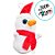 Boneco de Neve com Cachecol Chaveiro de Pelúcia - 10cm - 1 unidade - Rizzo - Imagem 3