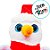 Boneco de Neve com Cachecol Chaveiro de Pelúcia - 10cm - 1 unidade - Rizzo - Imagem 5