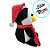 Pinguim com Cachecol de Pendurar de Pelúcia - 29cm - 1 unidade - Rizzo - Imagem 3