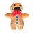 Biscoito de Natal com Bigode de Pelúcia - 21cm - 1 unidade - Rizzo - Imagem 1