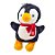 Pinguim com Cachecol de Pelúcia - 22cm - 1 unidade - Rizzo - Imagem 1