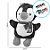 Pinguim com Cachecol de Pelúcia - 22cm - 1 unidade - Rizzo - Imagem 2