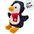 Pinguim com Cachecol de Pelúcia - 22cm - 1 unidade - Rizzo - Imagem 3