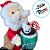 Papai Noel com Côco de Pelúcia - 33cm - 1 unidade - Rizzo - Imagem 3