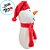 Boneco de Neve com Touca de Natal de Pelúcia - 25cm - 1 unidade - Rizzo - Imagem 4
