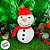 Boneco de Neve com Touca de Natal de Pelúcia - 25cm - 1 unidade - Rizzo - Imagem 5