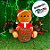 Urso com Presente de Pelúcia - 32cm - 1 unidade - Rizzo - Imagem 4