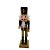 Boneco Soldado Quebra Nozes de Madeira - 25cm - Preto e Dourado - 1 unidade - Rizzo - Imagem 1